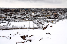 بارش برف در کرمان